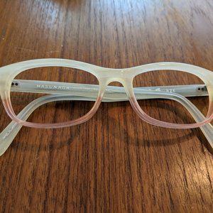 Masunaga Frames 026 in Cream/Pink
